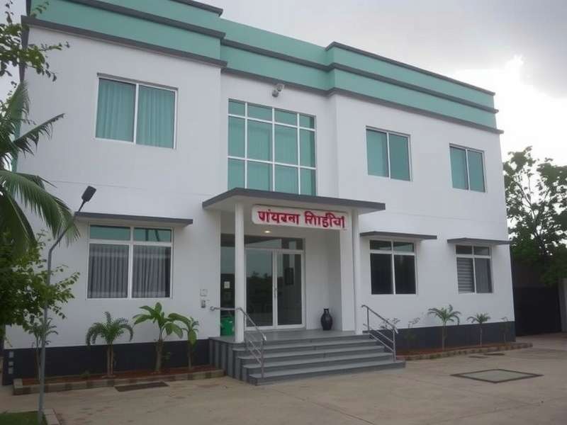 Hospital garden area